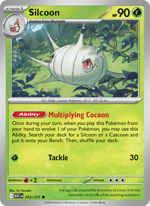 Carta Silcoon 012/217 de Ascended Heroes