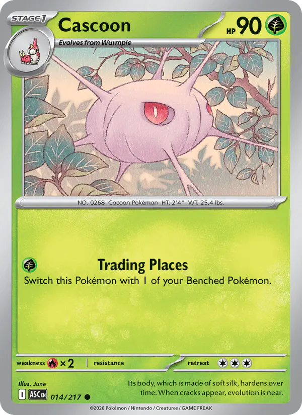 Carta Cascoon 014/217 de Ascended Heroes