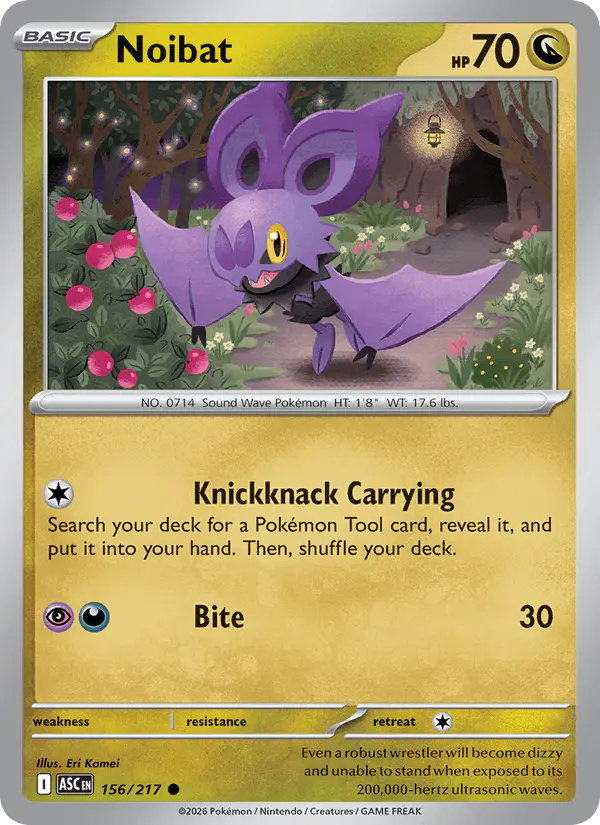 Carta Noibat 156/217 de Ascended Heroes