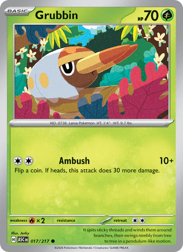 Carta Grubbin 017/217 de Ascended Heroes
