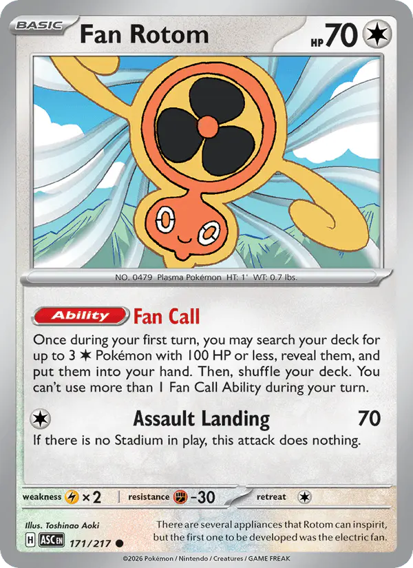 Carta Fan Rotom 171/217 de Ascended Heroes