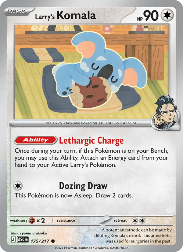 Carta Larry's Komala 175/217 de Ascended Heroes