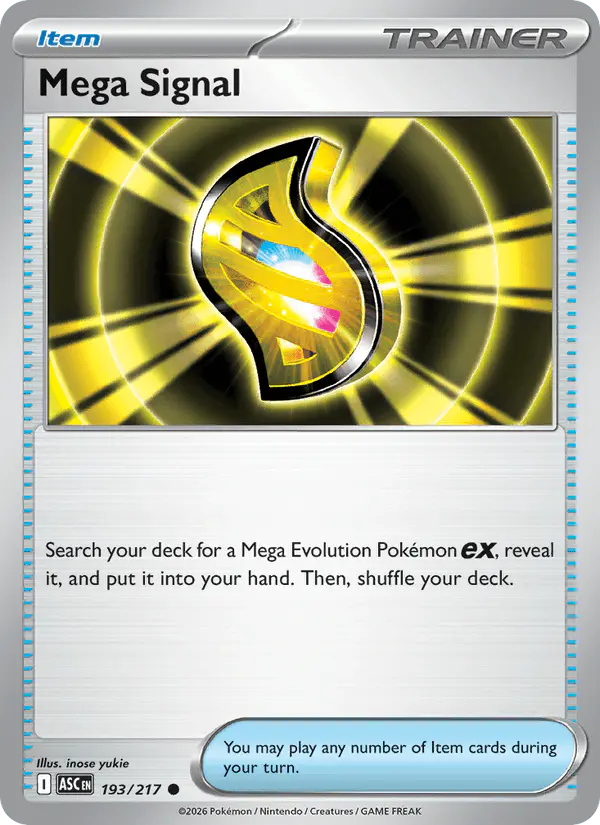 Carta Mega Signal 193/217 de Ascended Heroes