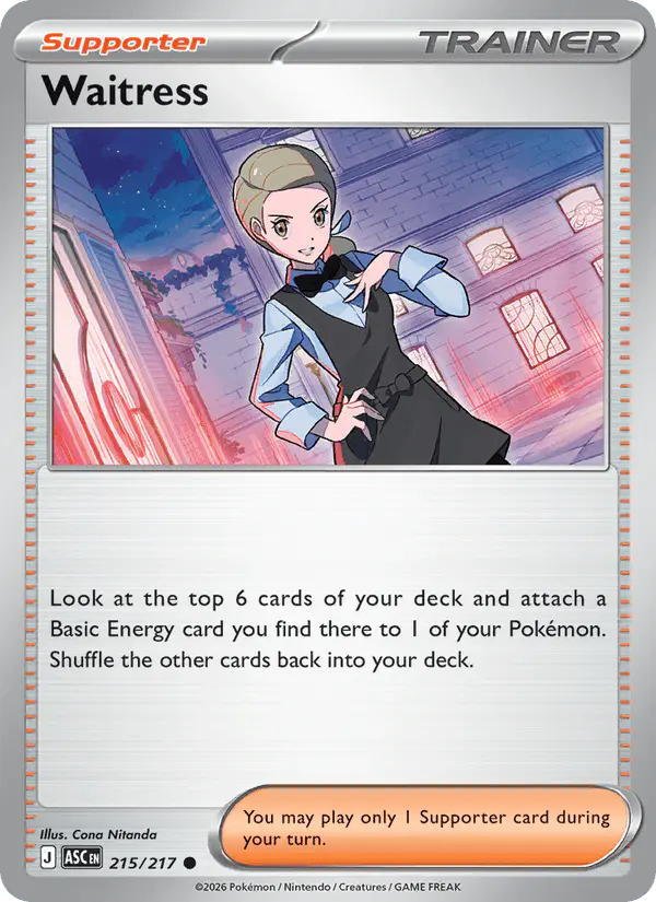 Carta Waitress 215/217 de Ascended Heroes