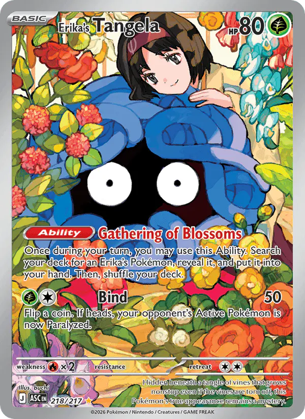 Carta Erika's Tangela 218/217 de Ascended Heroes