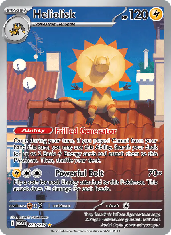 Carta Heliolisk 229/217 de Ascended Heroes