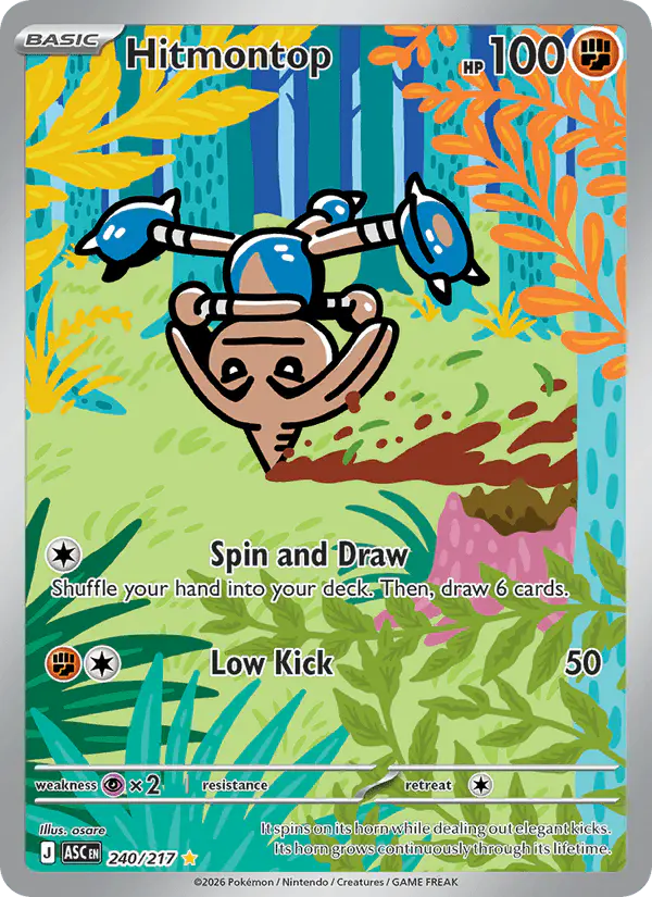Carta Hitmontop 240/217 de Ascended Heroes