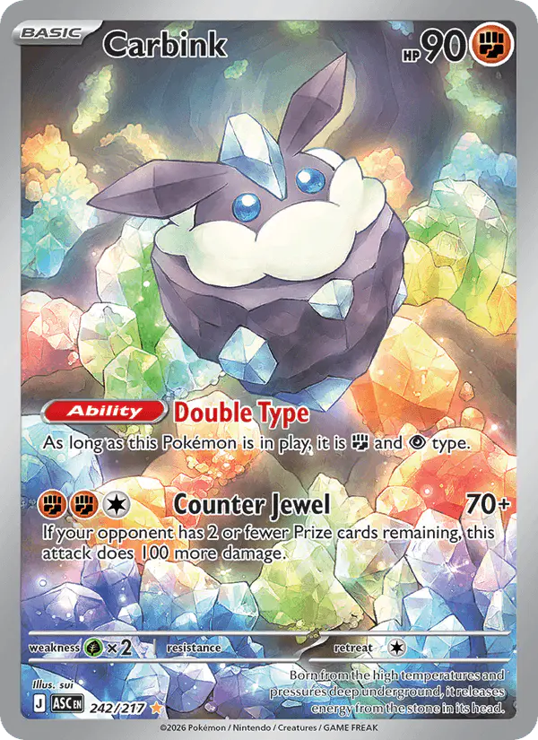 Carta Carbink 242/217 de Ascended Heroes
