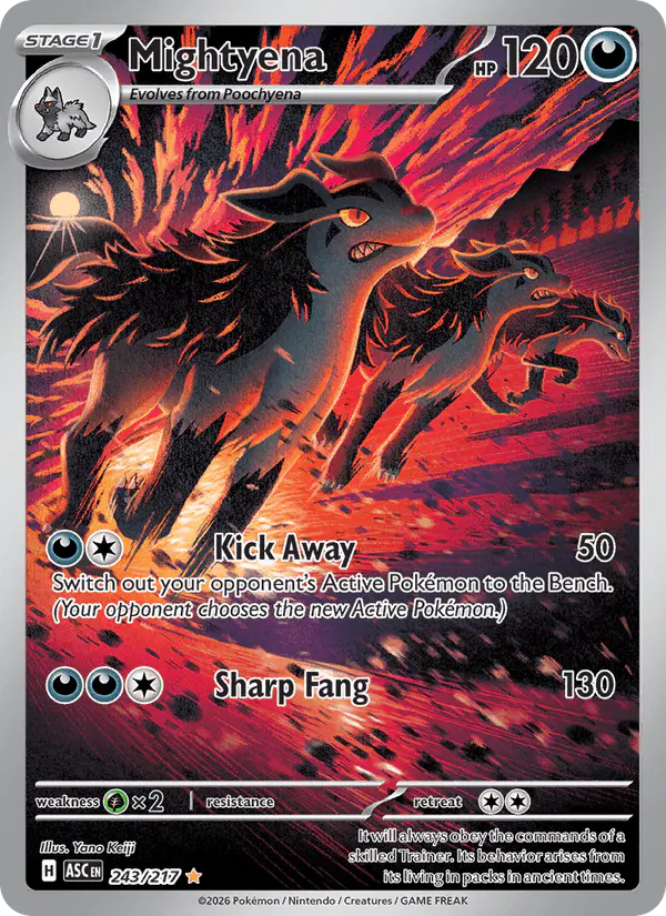 Carta Mightyena 243/217 de Ascended Heroes