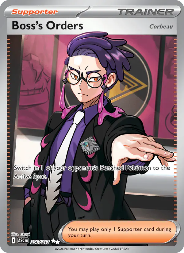 Carta Boss's Orders 256/217 de Ascended Heroes