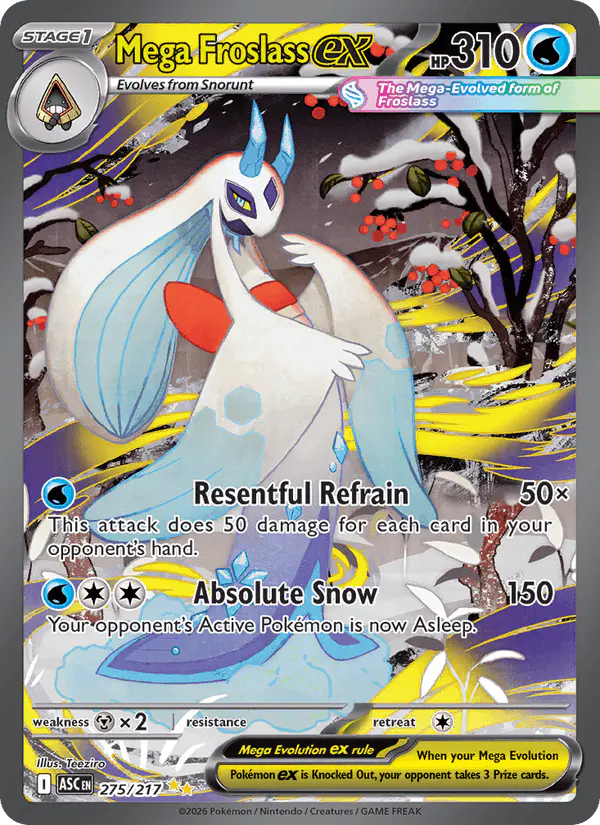 Carta Mega Froslass ex 275/217 de Ascended Heroes