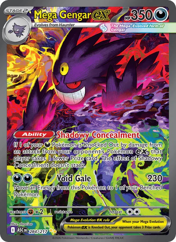Carta Mega Gengar ex 284/217 de Ascended Heroes