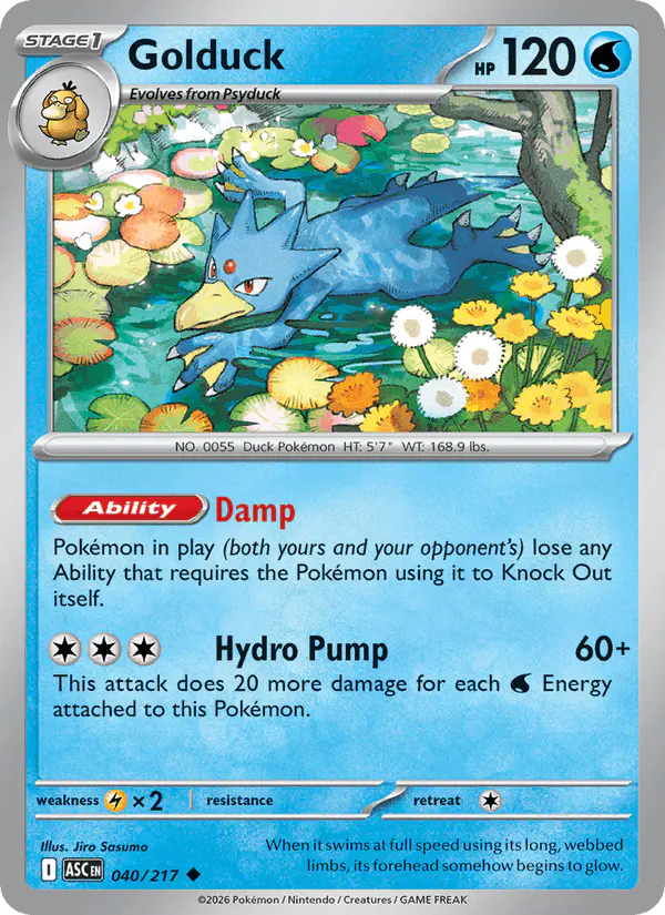 Carta Golduck 040/217 de Ascended Heroes