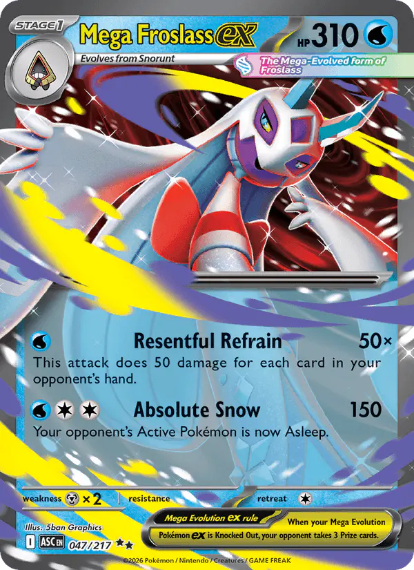 Carta Mega Froslass ex 047/217 de Ascended Heroes