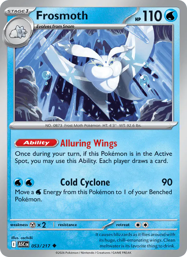 Carta Frosmoth 053/217 de Ascended Heroes