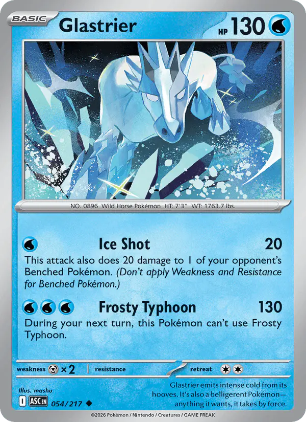 Carta Glastrier 054/217 de Ascended Heroes