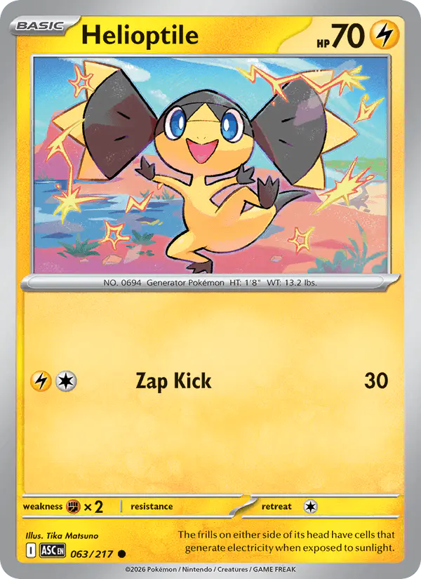 Carta Helioptile 063/217 de Ascended Heroes