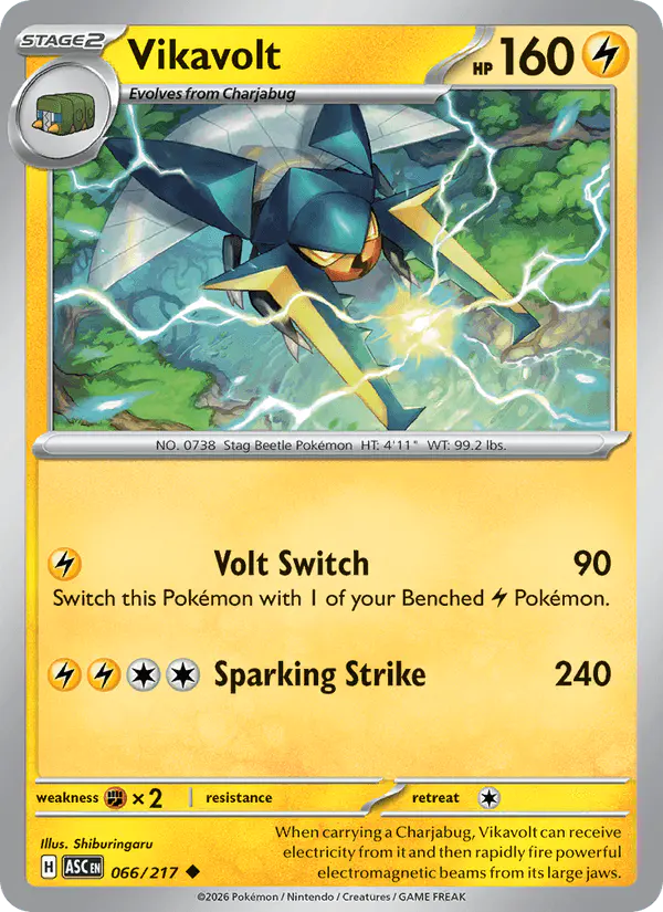 Carta Vikavolt 066/217 de Ascended Heroes