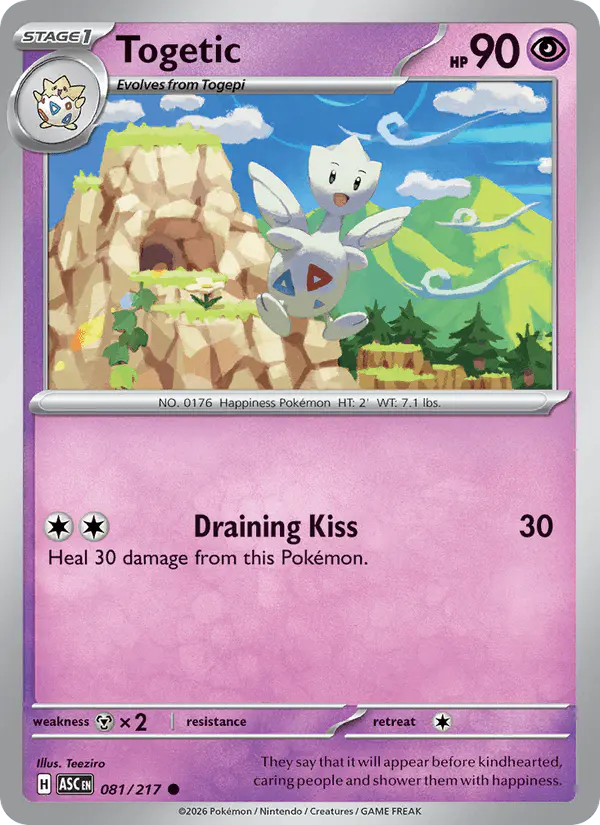 Carta Togetic 081/217 de Ascended Heroes
