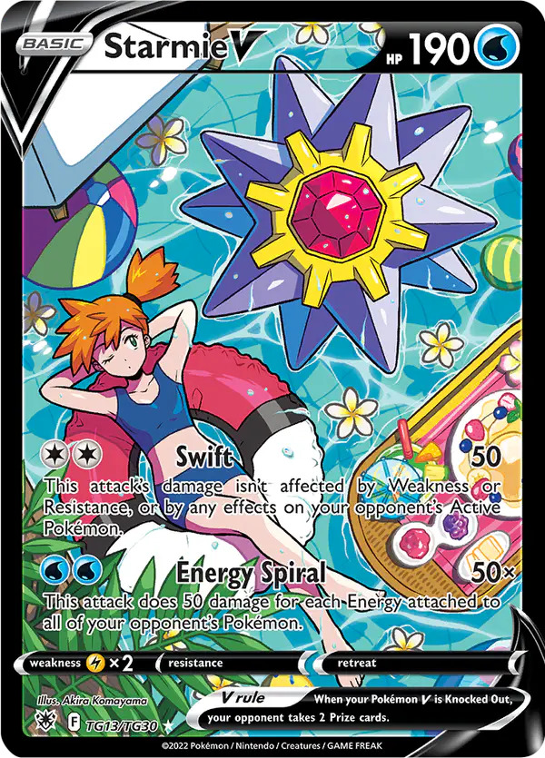 Carta Starmie V TG13 de Astral Radiance Trainer Gallery