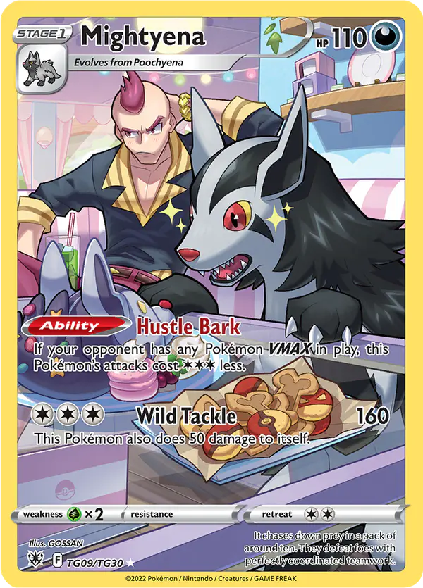 Carta Mightyena TG09 de Astral Radiance Trainer Gallery
