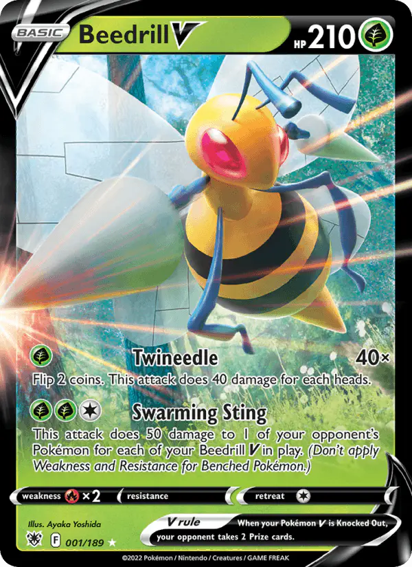 Carta Beedrill V 001/189 de Astral Radiance