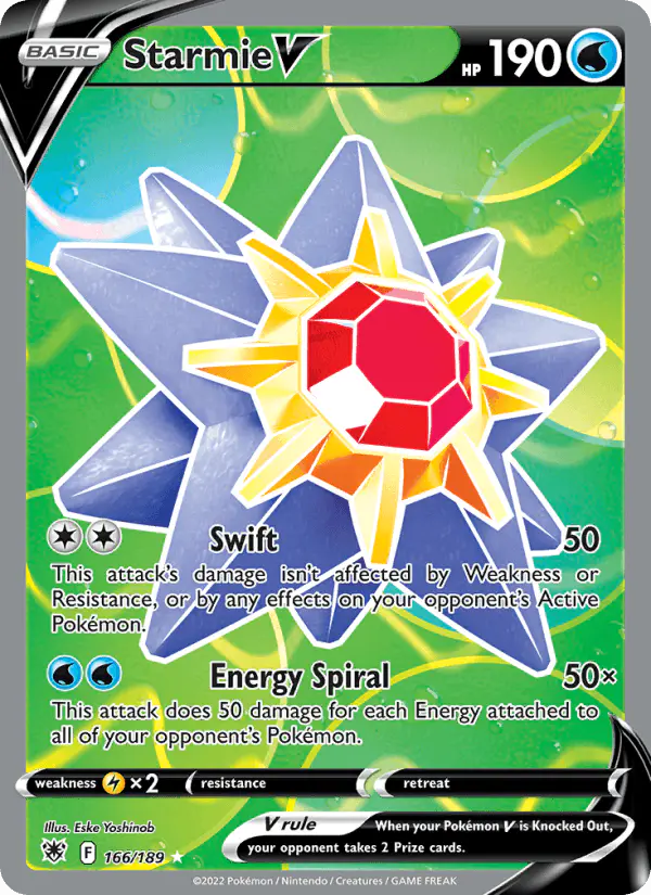 Carta Starmie V 166/189 de Astral Radiance
