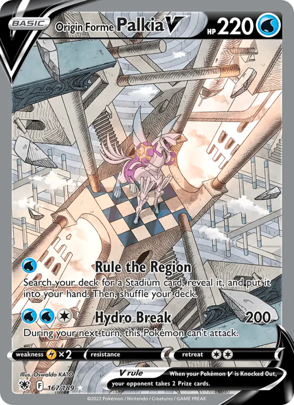Carta Origin Forme Palkia V 167/189 de Astral Radiance