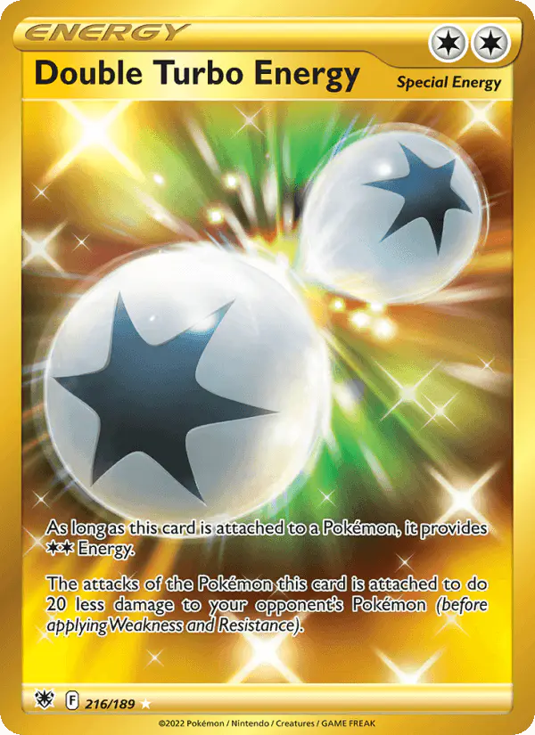 Carta Double Turbo Energy 216/189 de Astral Radiance