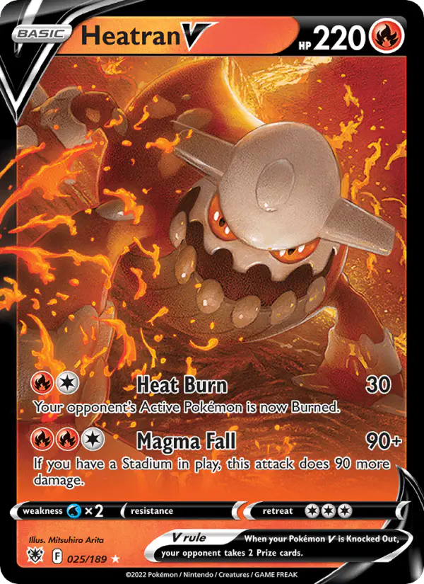 Carta Heatran V 025/189 de Astral Radiance