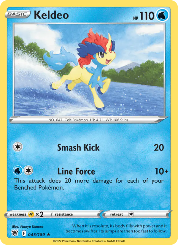 Carta Keldeo 045/189 de Astral Radiance