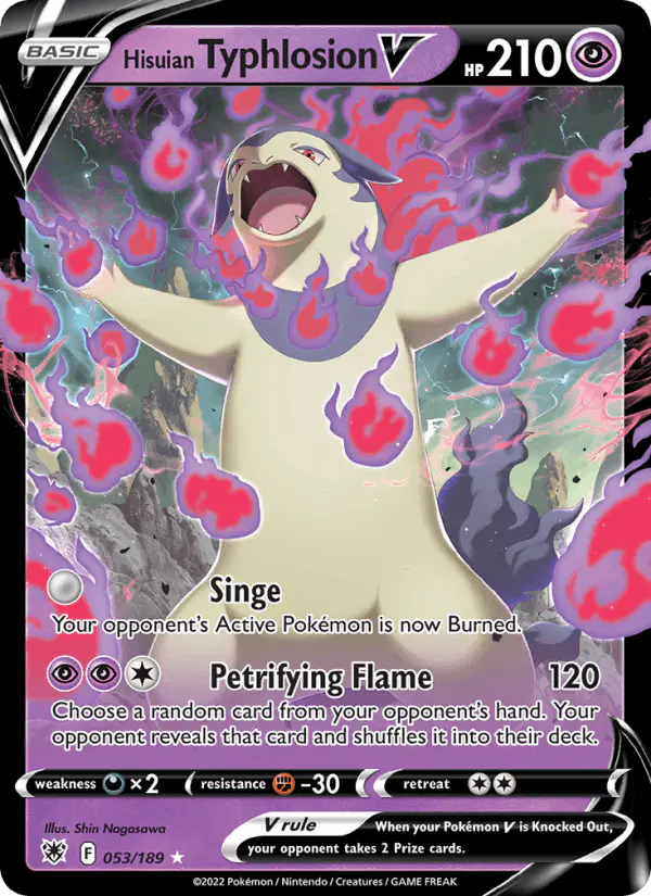 Carta Hisuian Typhlosion V 053/189 de Astral Radiance