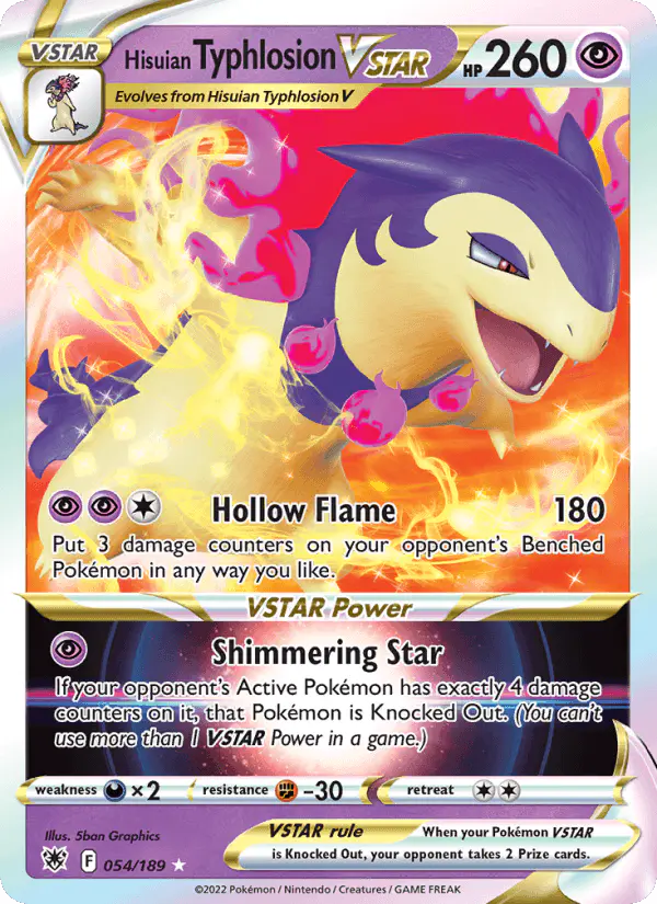 Carta Hisuian Typhlosion VSTAR 054/189 de Astral Radiance