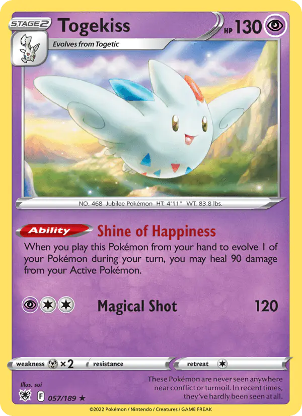 Carta Togekiss 057/189 de Astral Radiance