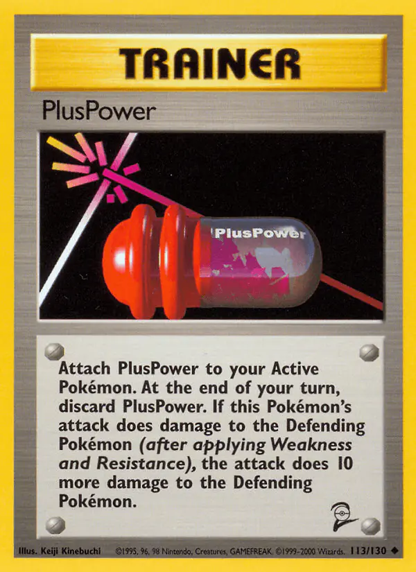 Carta PlusPower 113/130 de Base Set 2