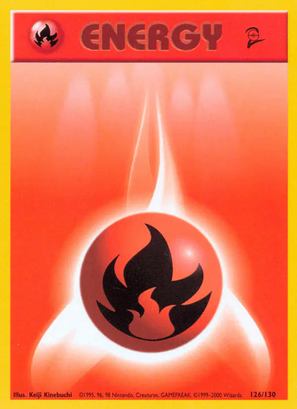 Carta Fire Energy 126/130 de Base Set 2