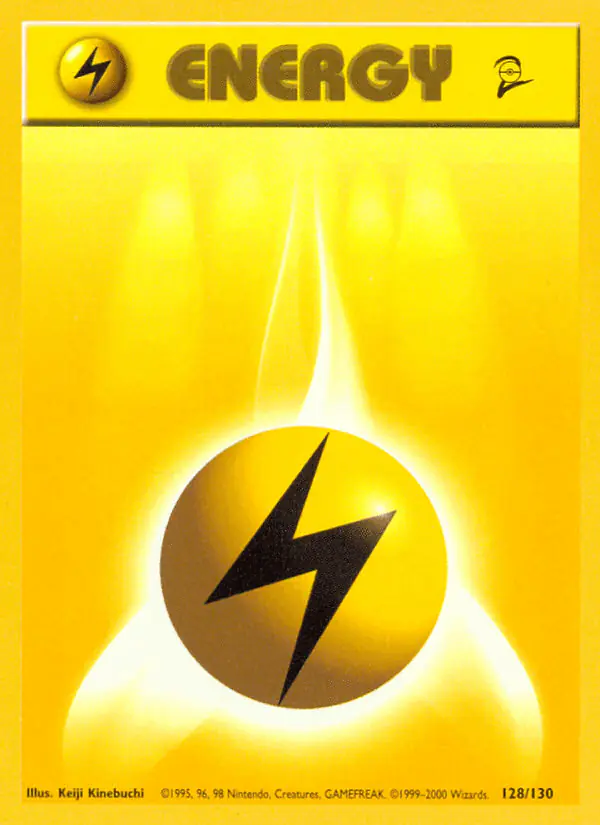 Carta Lightning Energy 128/130 de Base Set 2