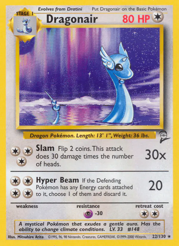 Carta Dragonair 22/130 de Base Set 2