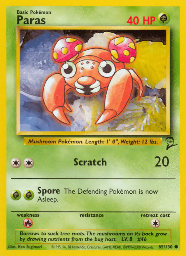 Carta Paras 85/130 de Base Set 2