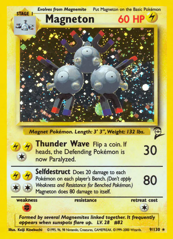 Carta Magneton 9/130 de Base Set 2