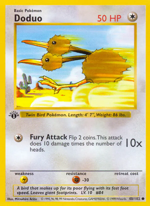Carta Doduo 48/102 de Base Set