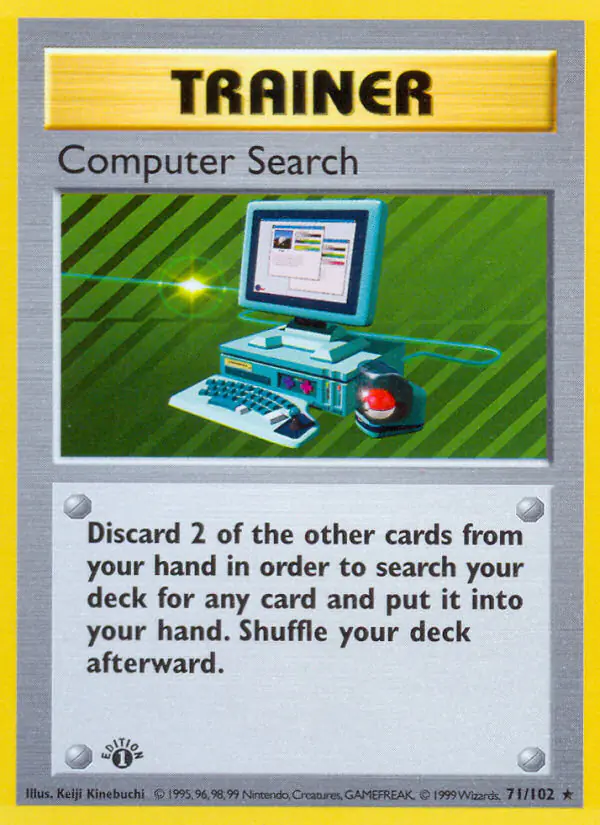 Carta Computer Search 71/102 de Base Set