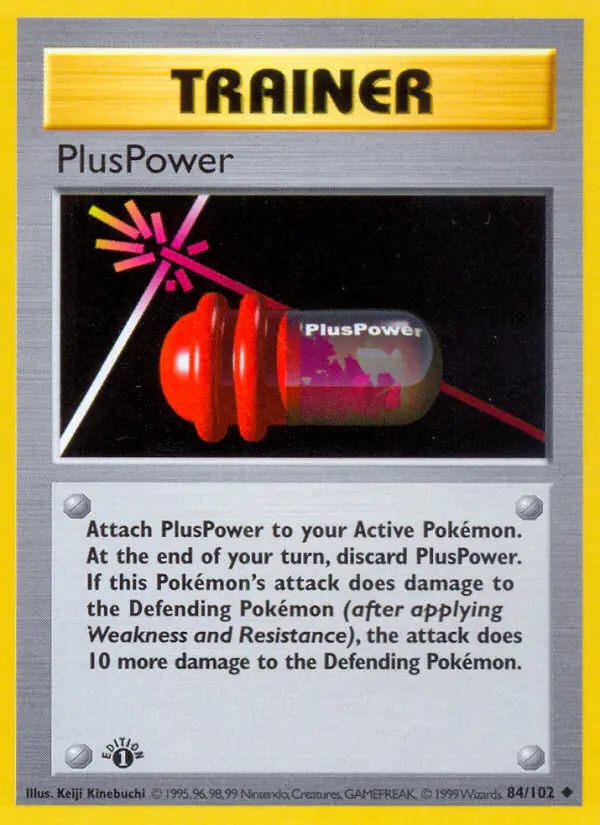 Carta PlusPower 84/102 de Base Set