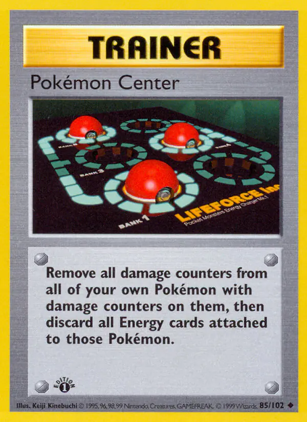 Carta Pokémon Center 85/102 de Base Set