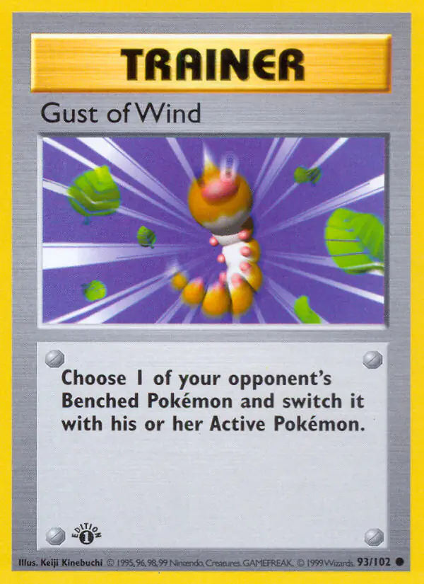 Carta Gust of Wind 93/102 de Base Set