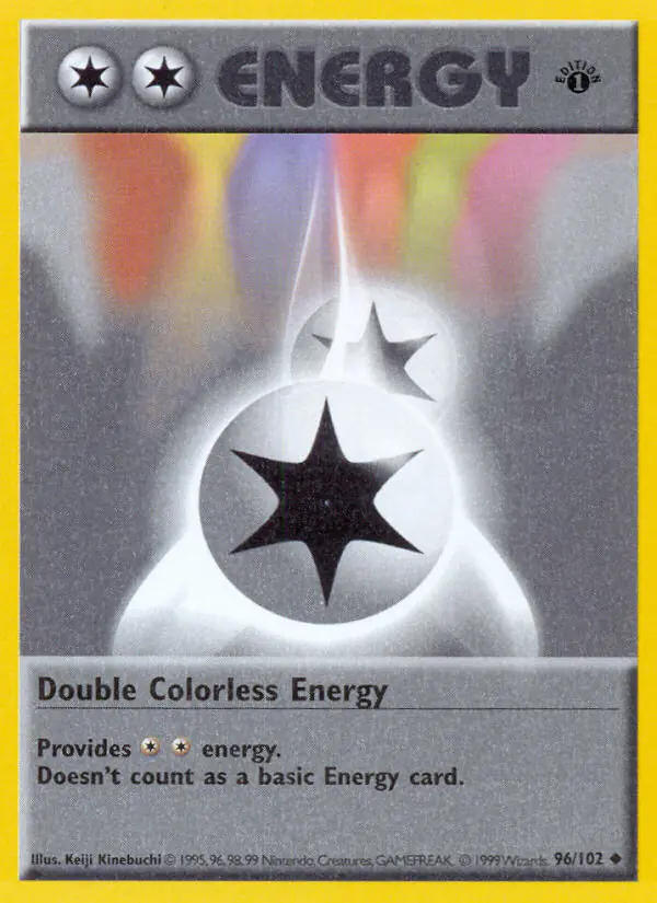 Carta Double Colorless Energy 96/102 de Base Set