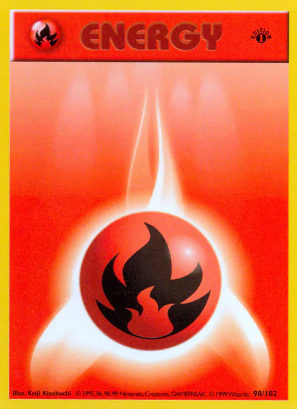Carta Fire Energy 98/102 de Base Set
