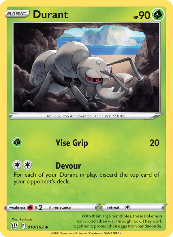 Carta Durant 010/163 de Battle Styles