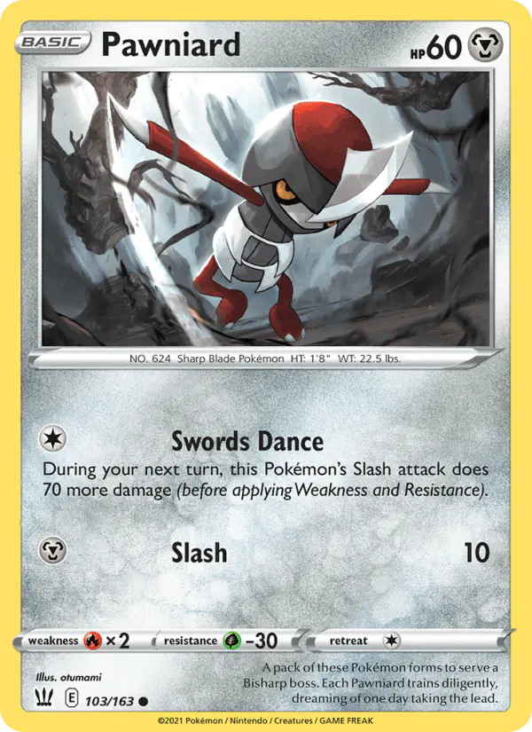 Carta Pawniard 103/163 de Battle Styles