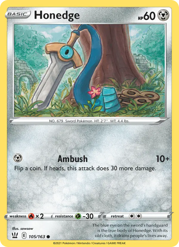 Carta Honedge 105/163 de Battle Styles